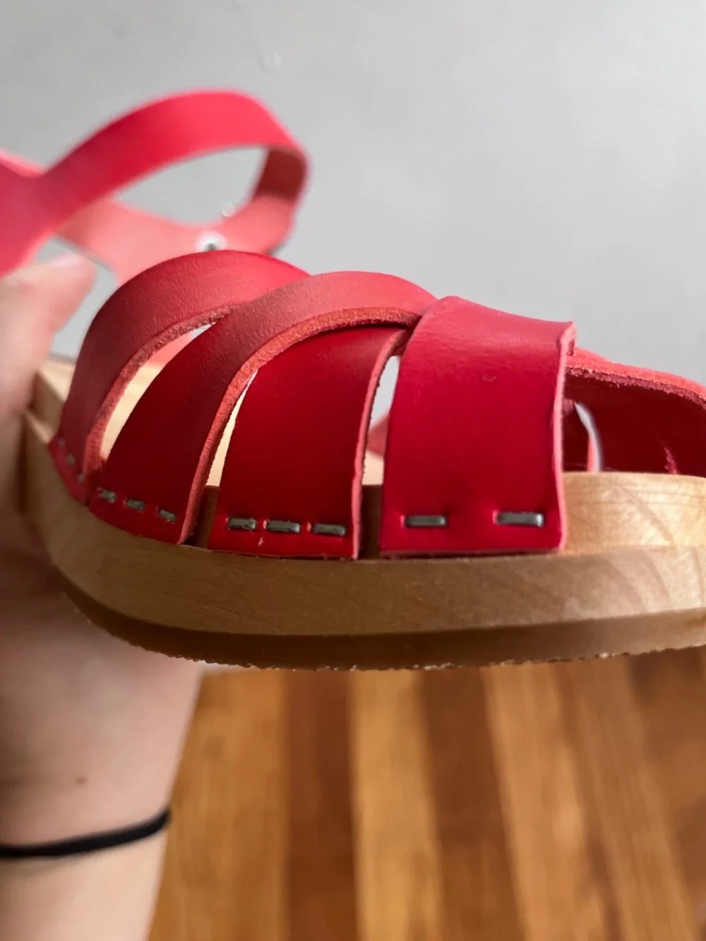 Swedish Hasbeens Peeptoe Sandals